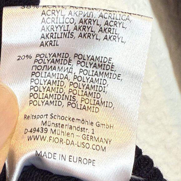 Fior Da Liso Equestrian Riding Sweater XS Size 34 Blue V-Neck Horse - Picture 10 of 11